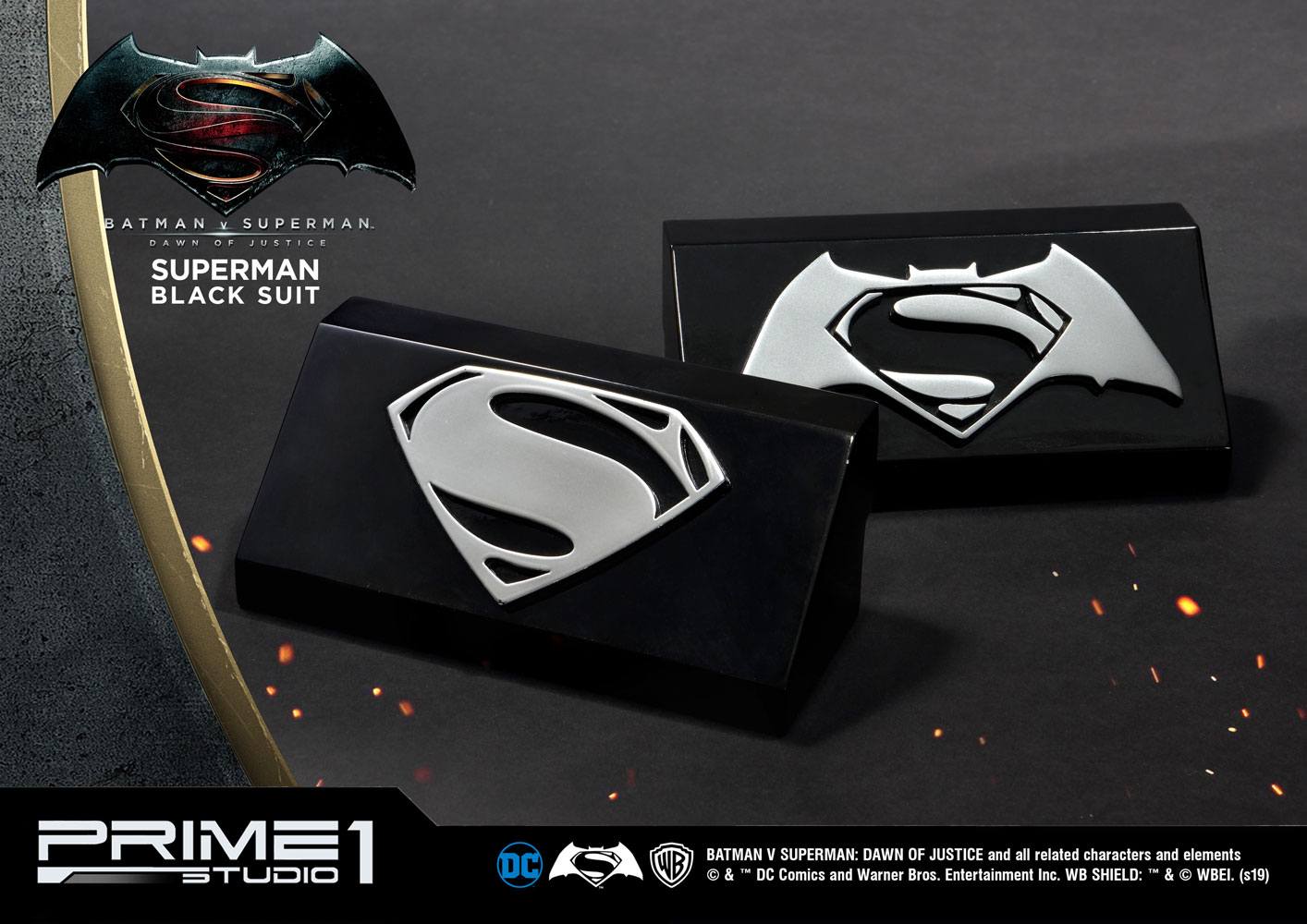 PRIME 1 STUDIOS - Dc Comics - Batman vs Superman - Superman Black Suit Ver Statue