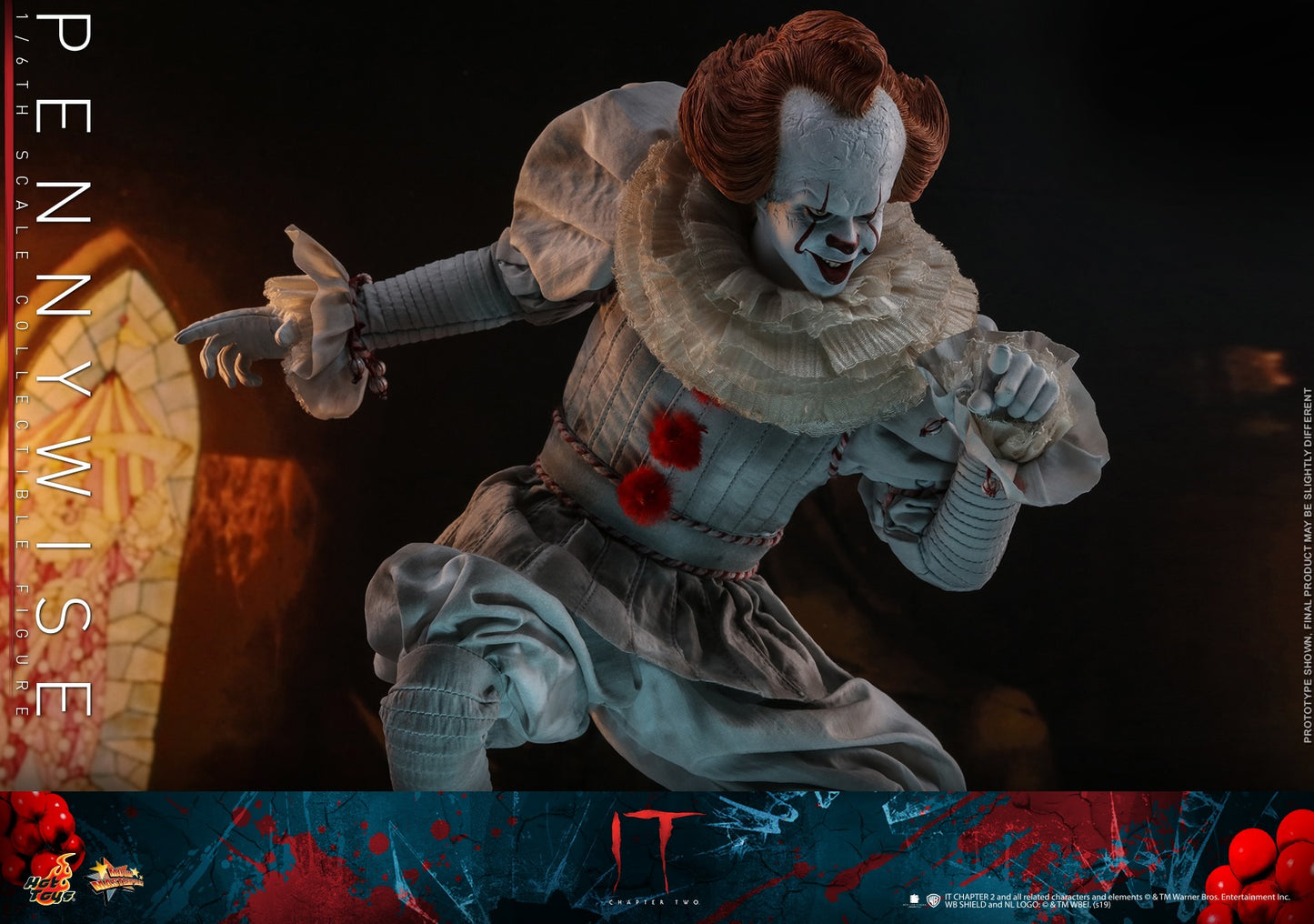 HOT TOYS - IT - Pennywise Chapter 2 - Movie Masterpiece 1:6 Action Doll MMS555