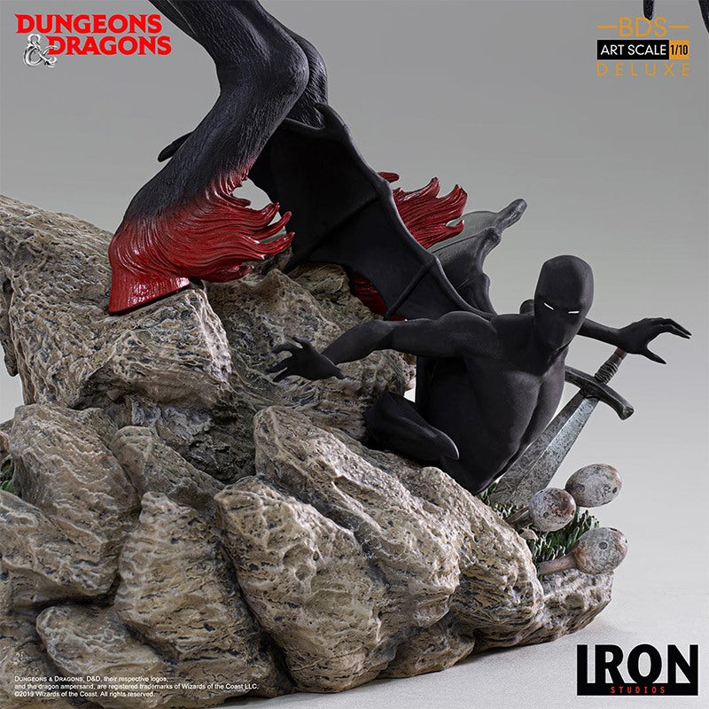 IRON STUDIO - D&D Venger Nightmare & Shadow Demon DeLuxe Statue