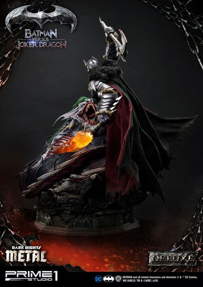 PRIME 1 STUDIOS - Dc Comics - Batman vs Joker Dragon DeLuxe Metal Statue