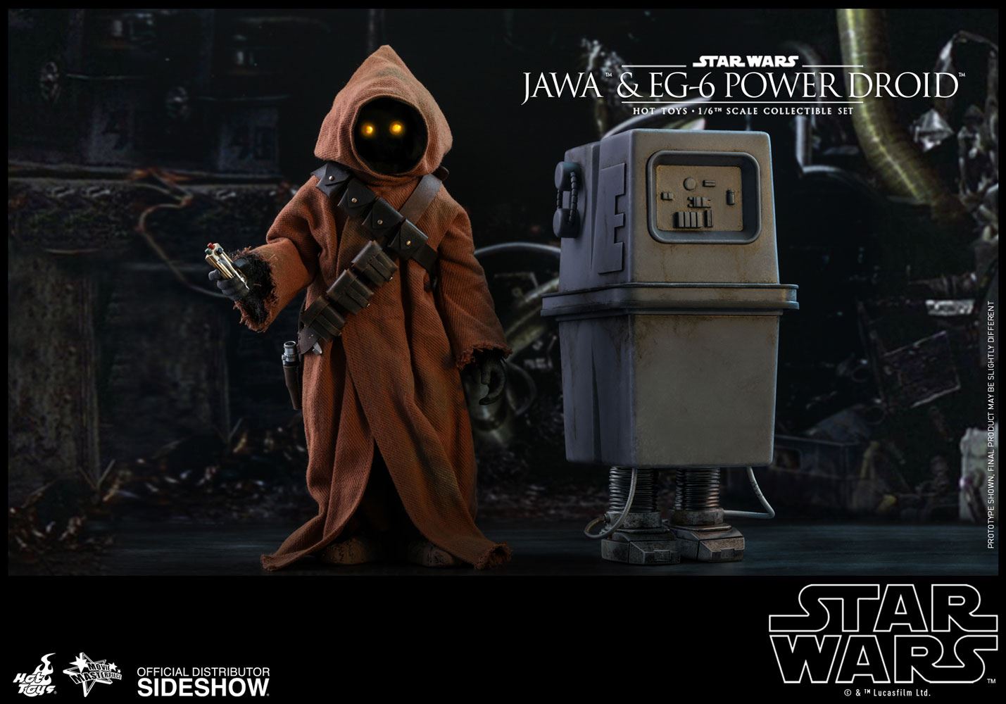 HOT TOYS - Star Wars 4 Jawa & EG-6 Power Droid 1:6 Action Doll Set MMS554