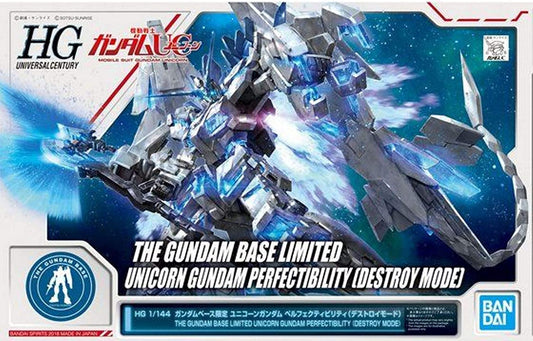 BANDAI - HG Unicorn Gundam Perfectibility [Destroy Mode] Gundam Base Limited 1/144