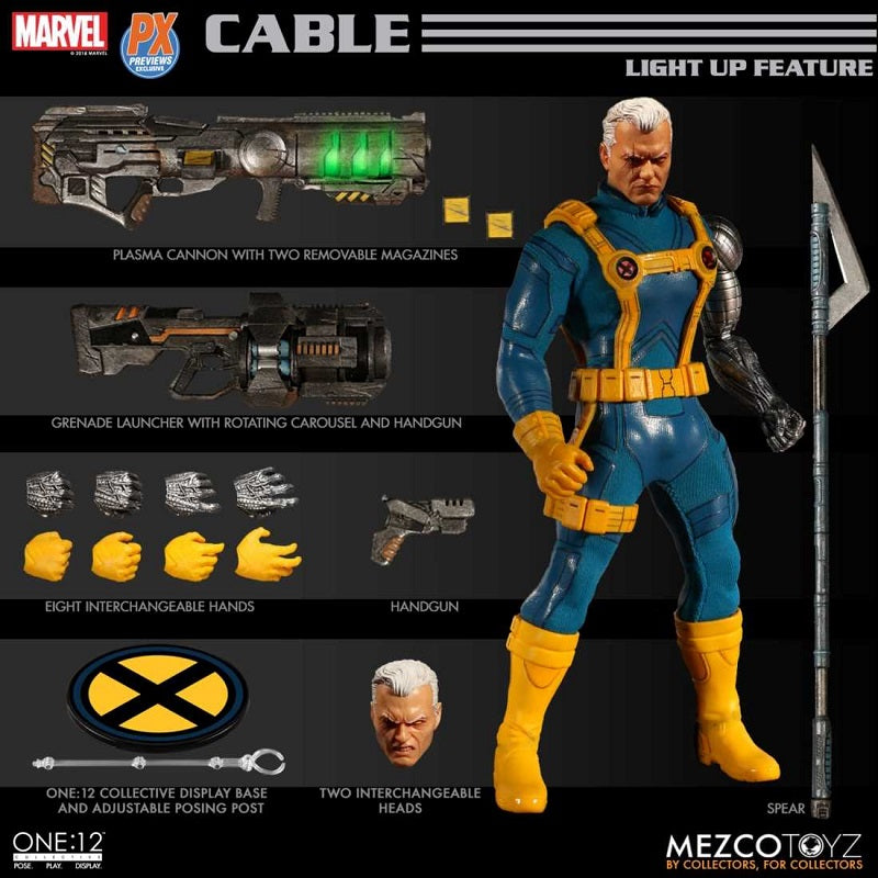 MEZCO - One:12 Collective Coll Marvel PX Cable X-Man Ed Action Figure