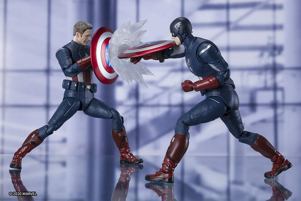 BANDAI - Marvel - Avengers Endgame Captain America vs Cap S.H. Figuarts Action Figure