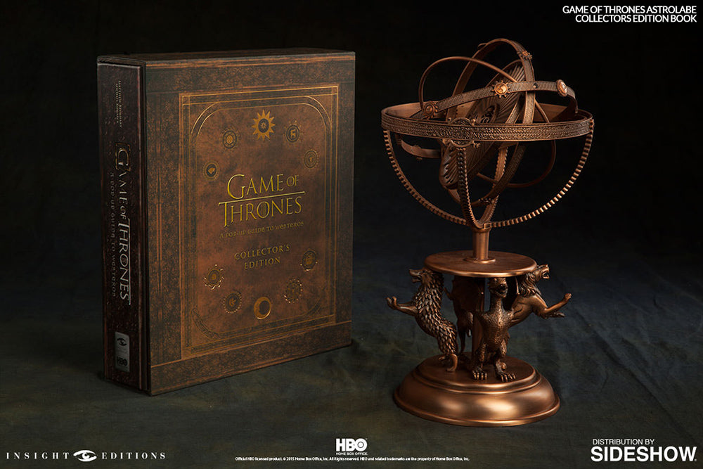 SIDESHOW  Game of Thrones Astrolabe Replica and Book Guide to Westeros Collector's Edition