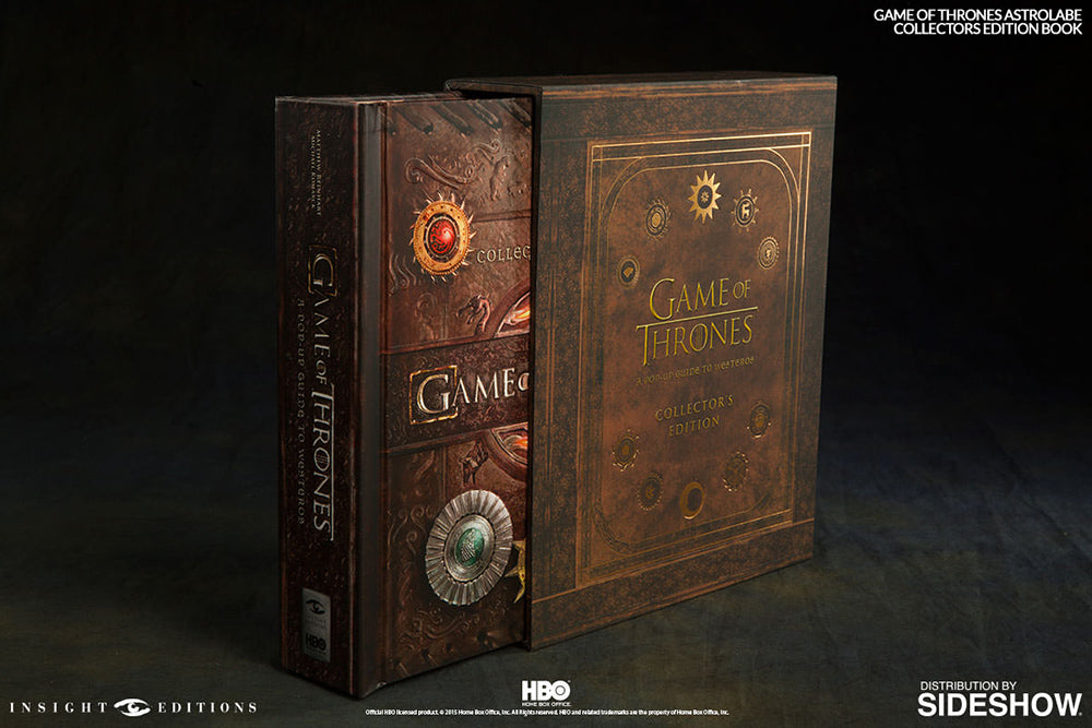 SIDESHOW  Game of Thrones Astrolabe Replica and Book Guide to Westeros Collector's Edition