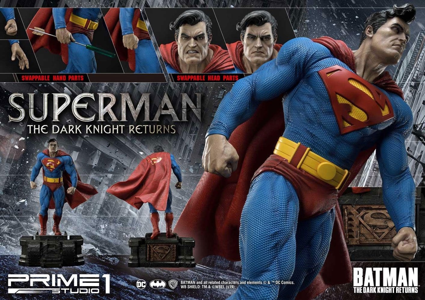 PRIME 1 STUDIOS - Dc Comics - Batman The Dark Knight Returns - Superman Statue 1:3