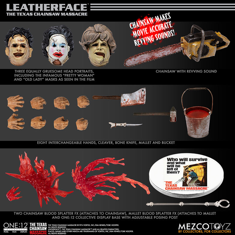 MEZCO - One:12 Collective Coll Leatherface (1974) DeLuxe Ed