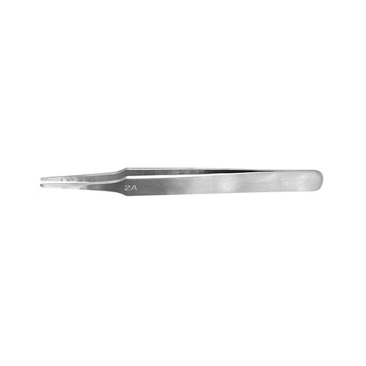 VALLEJO - Flat Round Stain Steel Tweezers 120mm