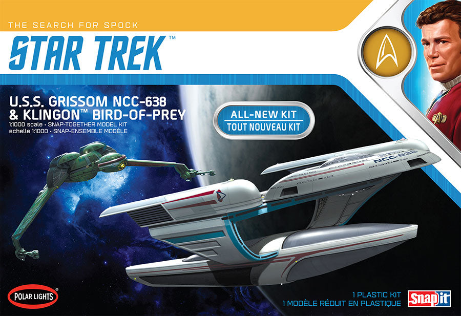 POLAR LIGHTS MODEL KIT  - Star Trek USS Grissom Klingon Bop 2 Pack MK