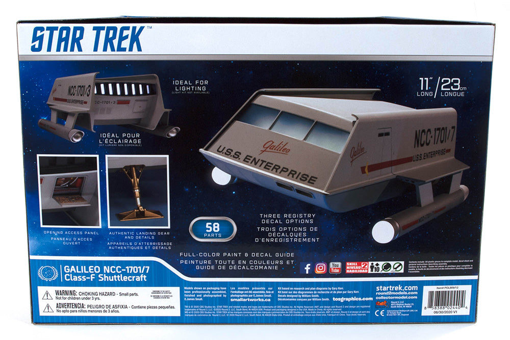 POLAR LIGHTS MODEL KIT - Star Trek Tos Galileo Shuttle MK Model Kit 1/32