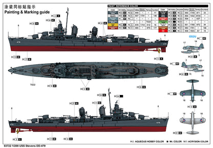 TRUMPETER - USS Stevens DD-479  1/200