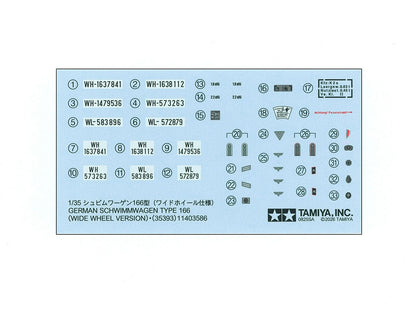 TAMIYA - GE SCHWIMMWAGEN TIPO 166 (vers. a ruote larghe)  1/35