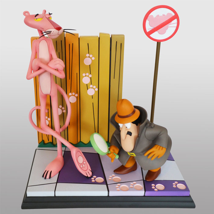 HOLLYWOOD COLLECTIBLES GROUP - Pink Panther and The Inspector Statue