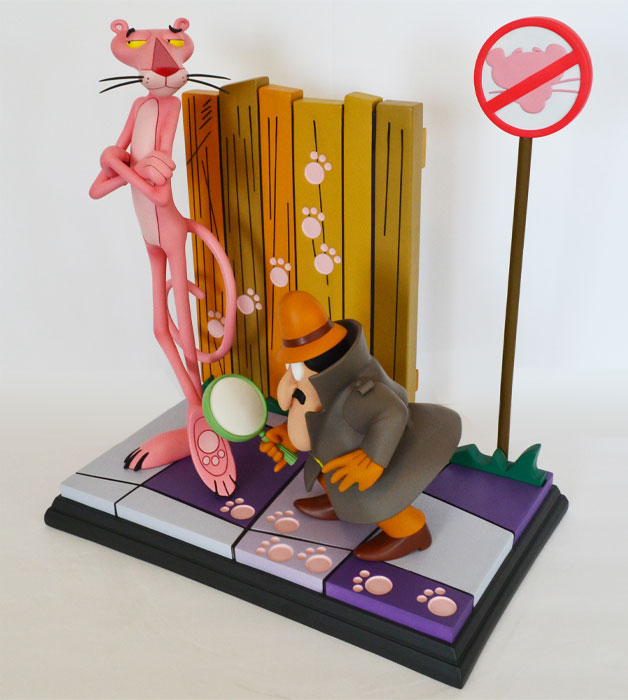 HOLLYWOOD COLLECTIBLES GROUP - Pink Panther and The Inspector Statue