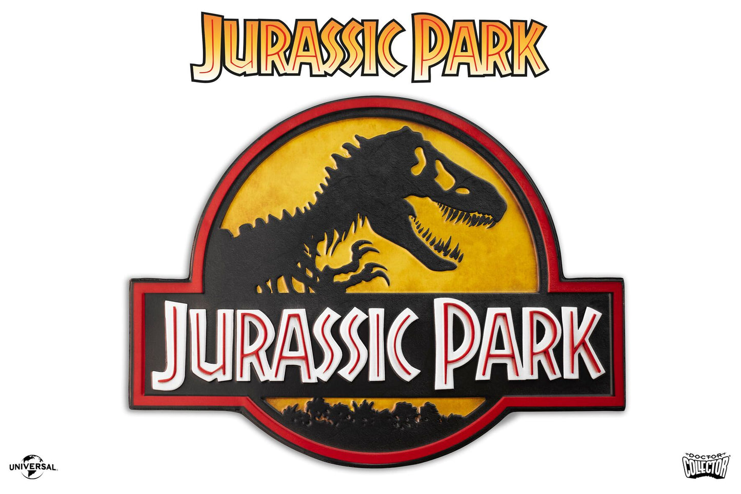 DOCTOR COLLECTOR - Jurassic Park Metal Sign Logo