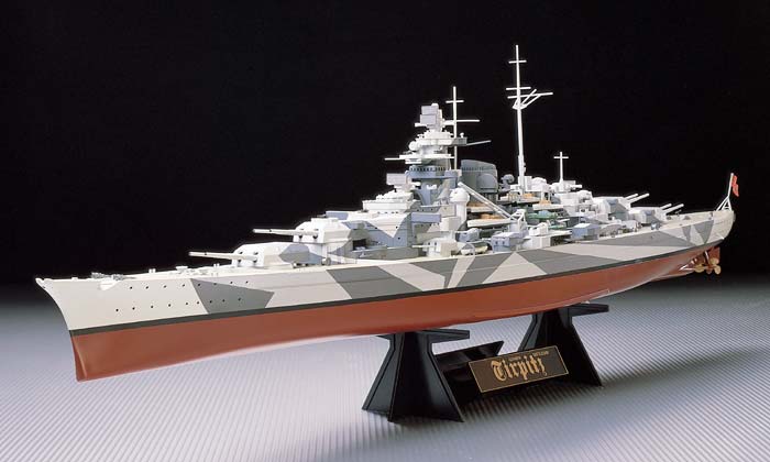 TAMIYA MODEL KIT - German Battleship Tirpitz  1/350