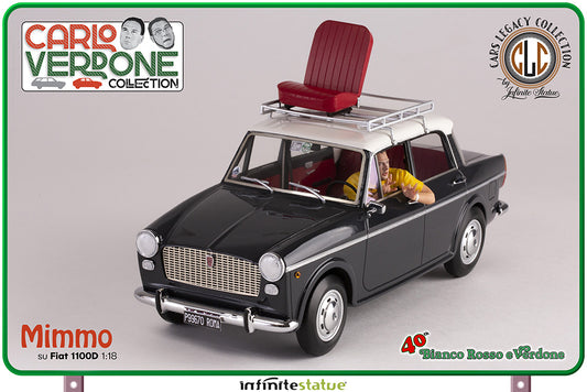 INFINITE STATUE - Mimmo su Fiat 1100 1/18 Resin Car