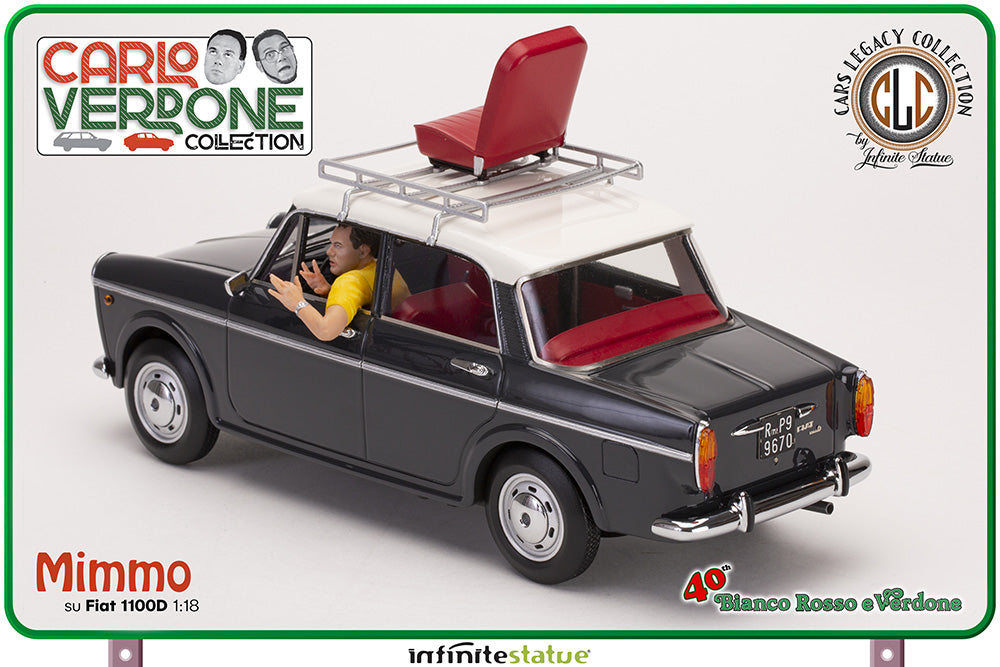 INFINITE STATUE - Mimmo su Fiat 1100 1/18 Resin Car