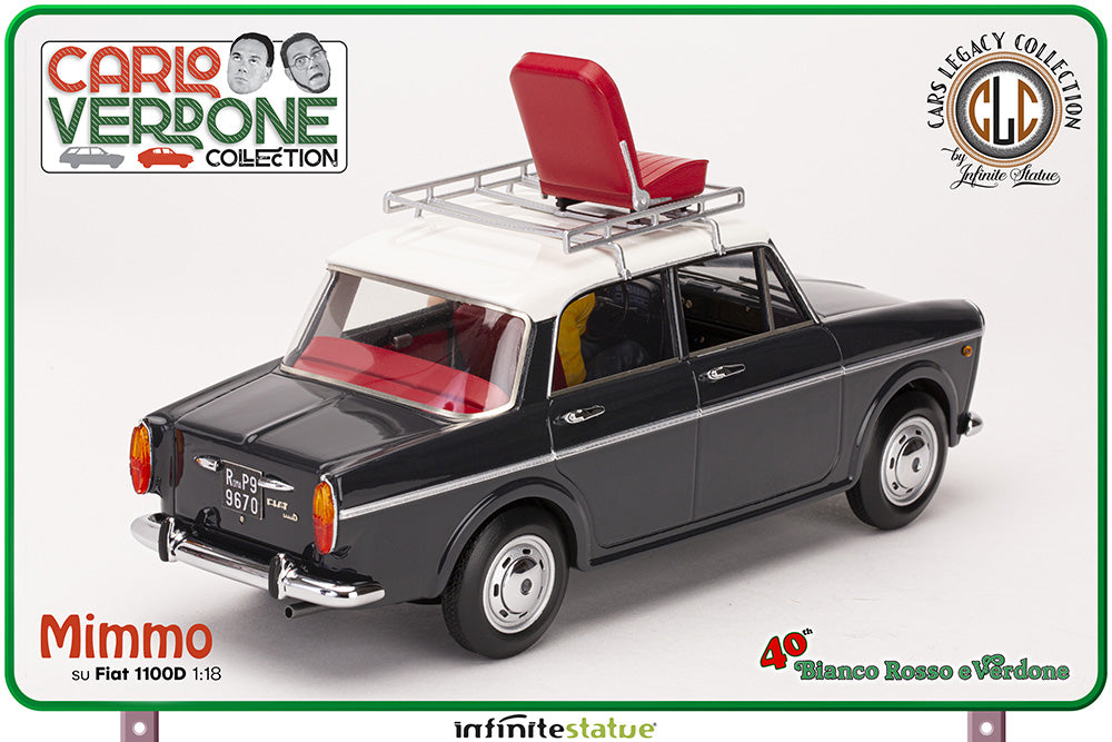 INFINITE STATUE - Mimmo su Fiat 1100 1/18 Resin Car