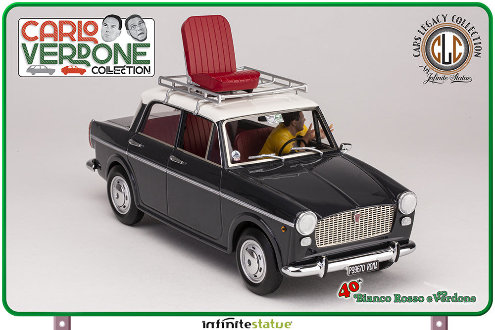 INFINITE STATUE - Mimmo su Fiat 1100 1/18 Resin Car