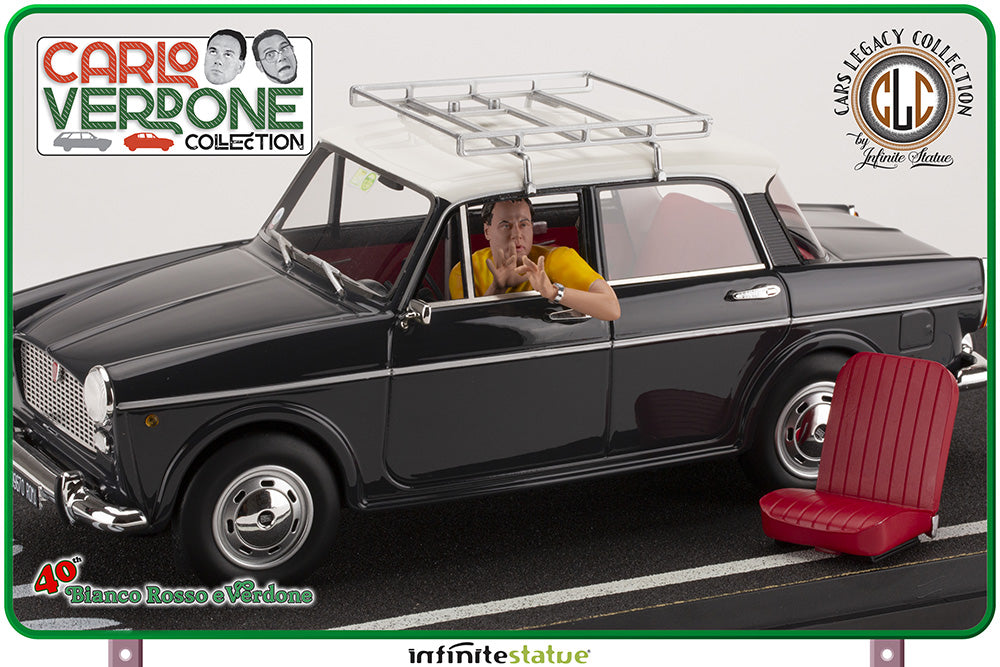 INFINITE STATUE - Mimmo su Fiat 1100 1/18 Resin Car