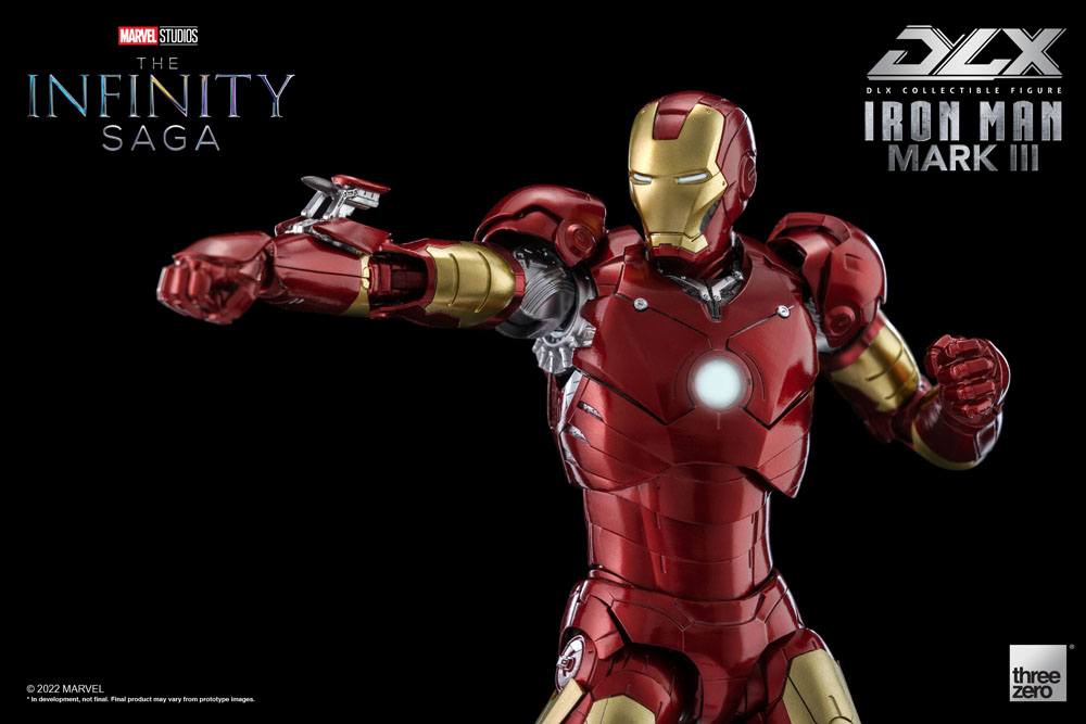 THREEZERO - Infinity Saga DLX Action Figure 1/12 Iron Man Mark 3 17 cm