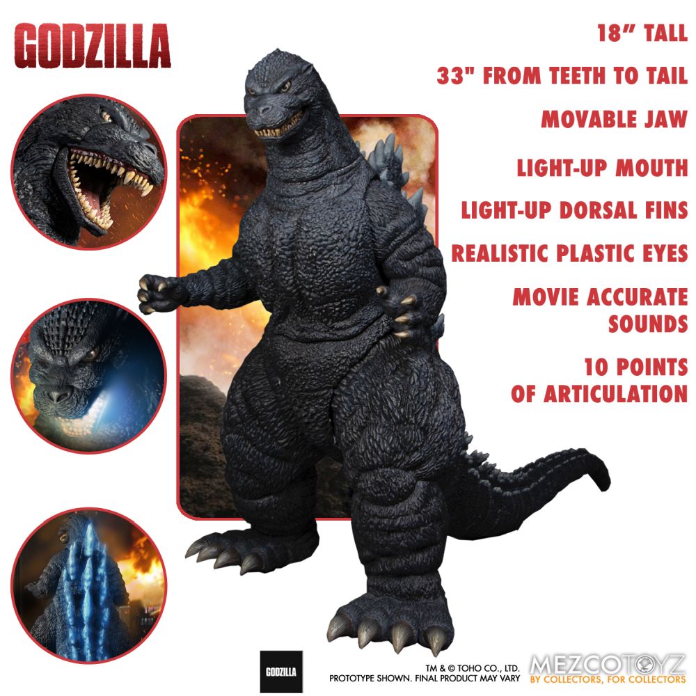 MEZCO - Godzilla Action Figure with Sound & Light Up Ultimate Godzilla