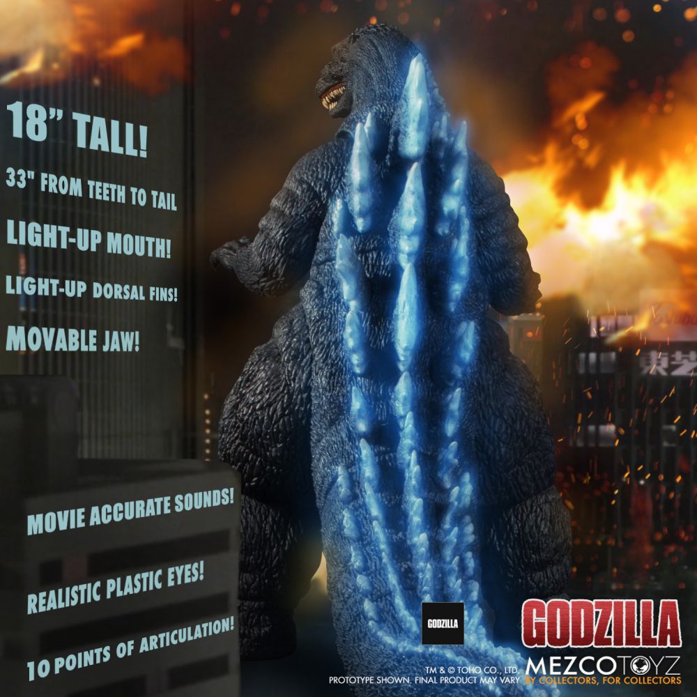 MEZCO - Godzilla Action Figure with Sound & Light Up Ultimate Godzilla