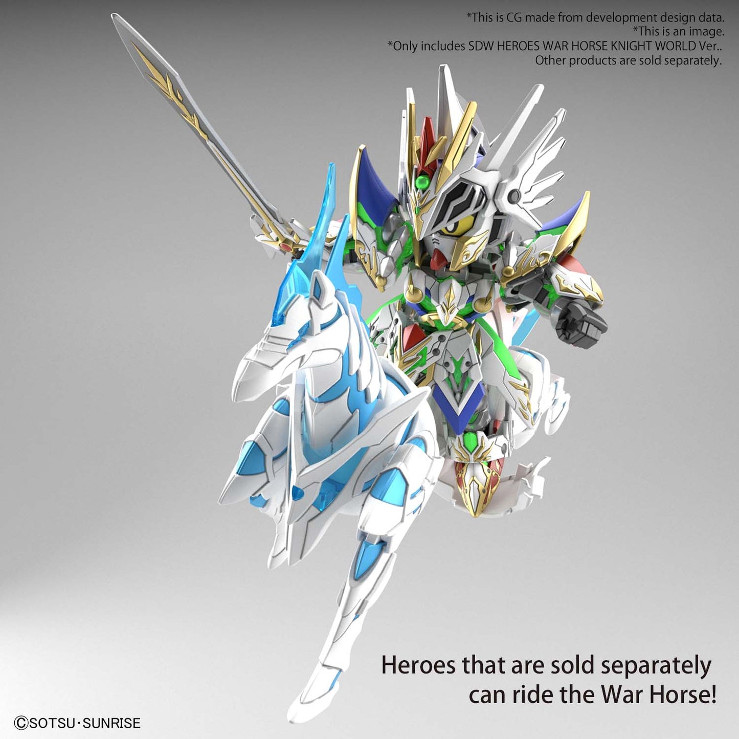 BANDAI - Gunpla - SDW Heroes War Horse Knight World Ver #23