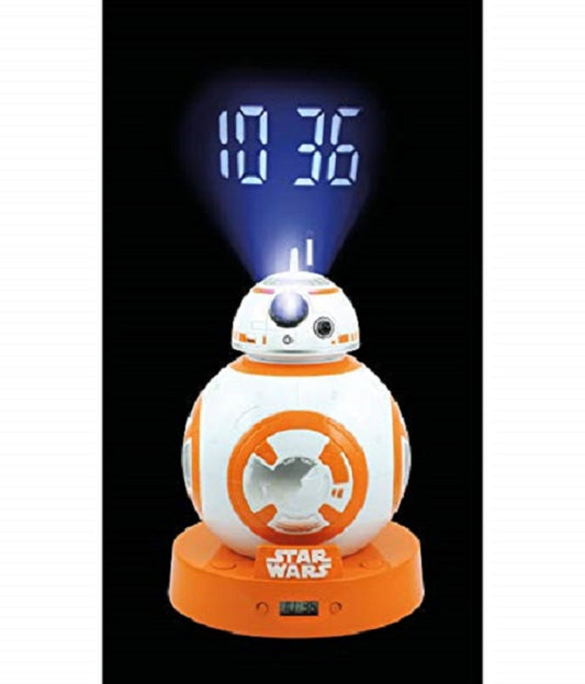 SW EP VII PROJECTING ALARM CLOCK WITH SOUND BB-8
