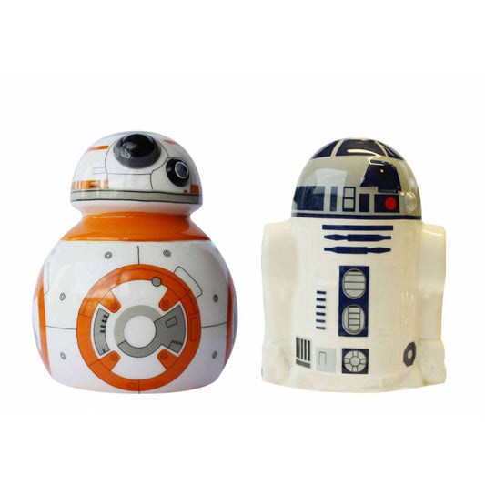 SW EP VII SALT & PEPPER POTS BB-8 & R2-D2