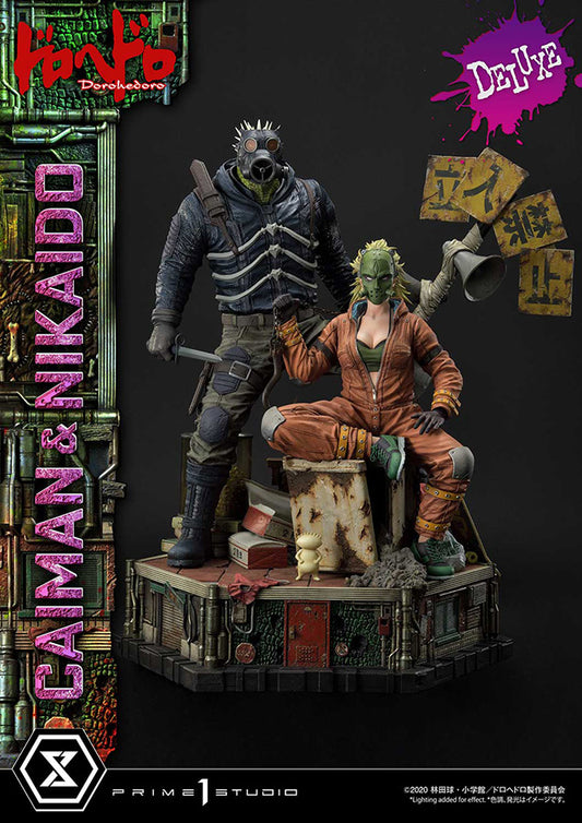 PRIME 1 STUDIOS - Dorohedoro Caiman & Nikaido DeLuxe Statue