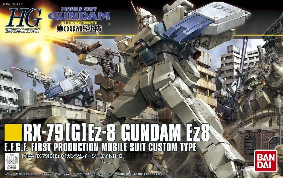 BANDAI MODEL KIT - GUNPLA - HG UNIVERSAL  CENTURY - RX-79[G] EZ-8 #155 1/144