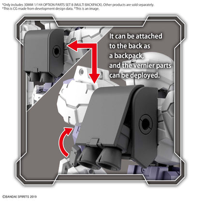 BANDAI - 30MM - OP Part Set 8 Multi BackPack W-17 1/144