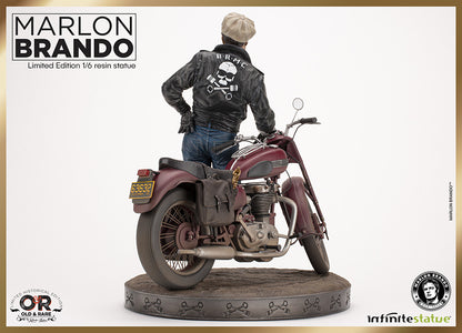 INFINITE STATUE - Marlon Brando with Bike Old & Rare 1:6 Resin