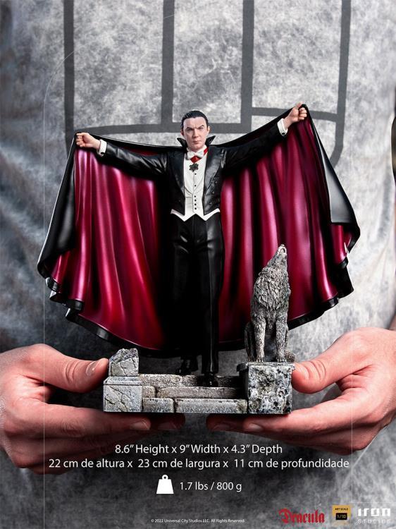 IRON STUDIOS - UNIVERSAL MONSTERS DRACULA 1/10 DLX STATUE