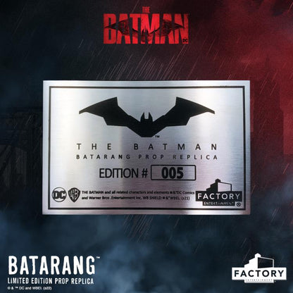 FACTORY ENTERTAINMENT - Dc Comics - The Batman - Batarang Limited Edition Prop Replica