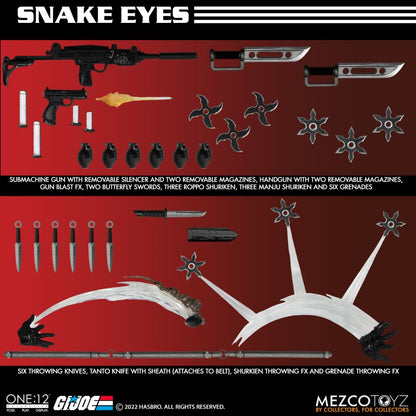 MEZCO - One:12 Collective Coll GI Joe Snake Eyes DeLuxe Ed Action Figure