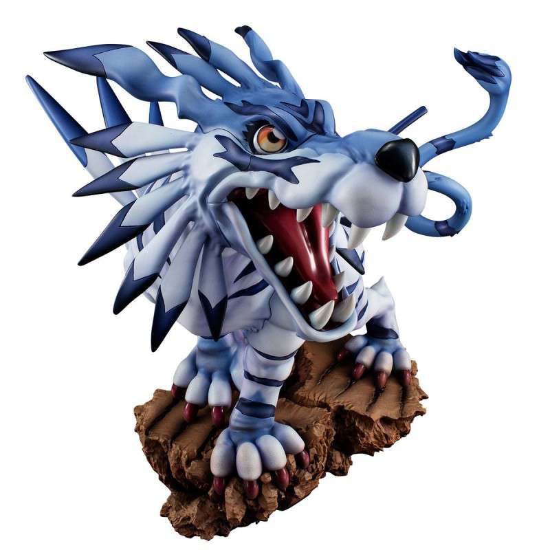 MEGAHOUSE - Digimon Adventure Precious G.E.M. Series Pvc Statue Garurumon Battle Ver