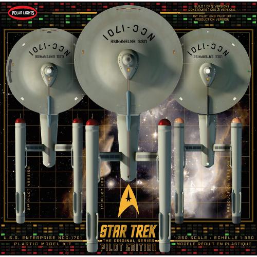 POLAR LIGHTS - Star Trek USS Enetrprise Pilot Ed . Parts 1/350