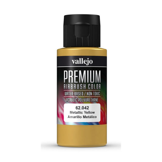 VALLEJO - Premium Airbrush Metallic Yellow 62.042