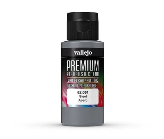 VALLEJO - Premium Airbrush Steel 62.051