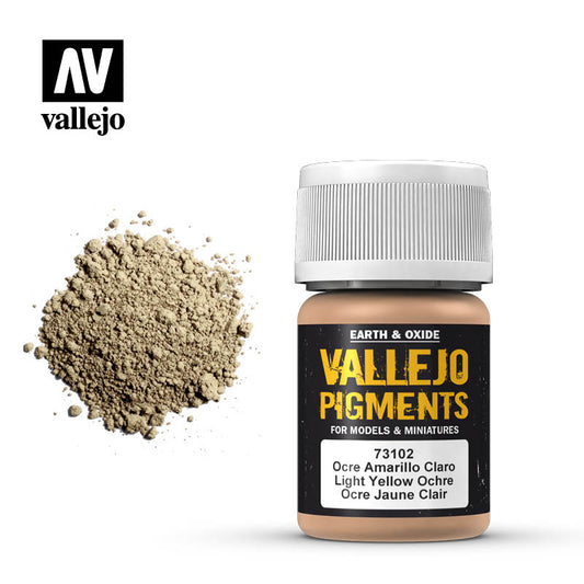 VALLEJO - Pigments Light Yellow Ochre 73.102