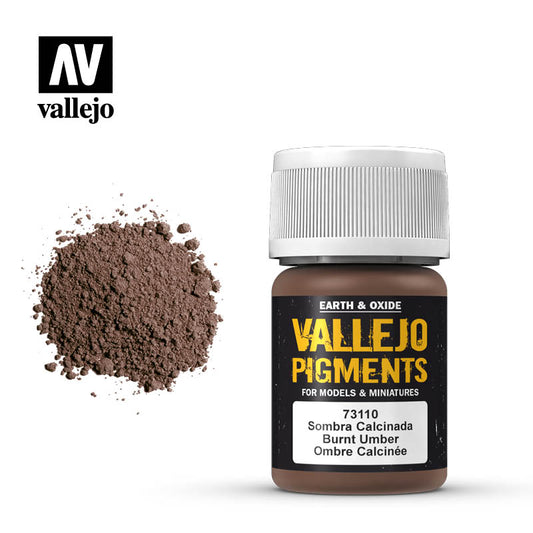 VALLEJO - Pigments Burnt Umber 73.110