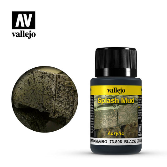 VALLEJO - Splash Mud Black 73.806