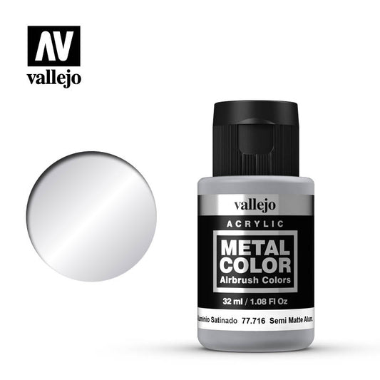 VALLEJO - Metal Color Semi Matt Aluminium 77.716
