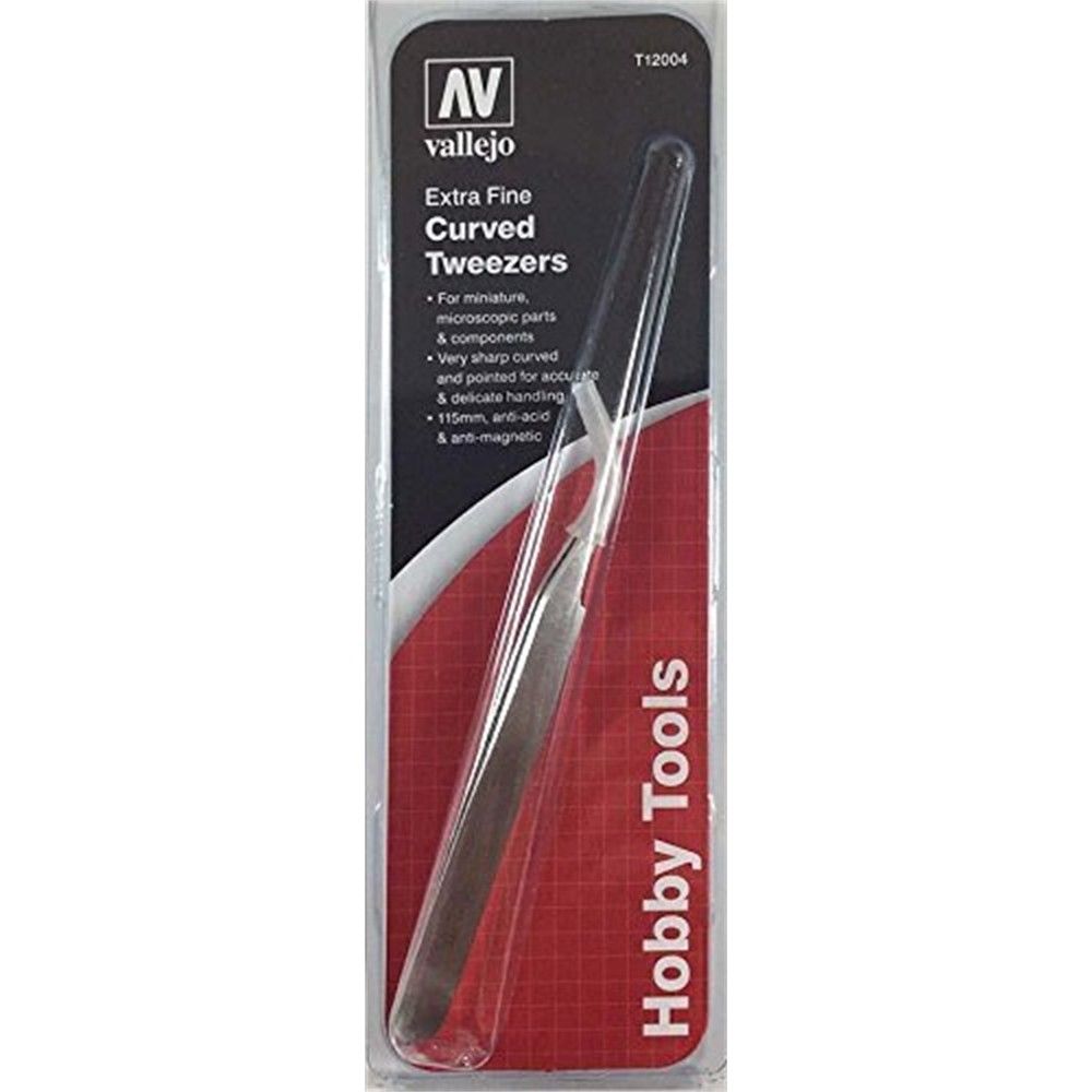 VALLEJO - Extra Fine Curved Tweezers