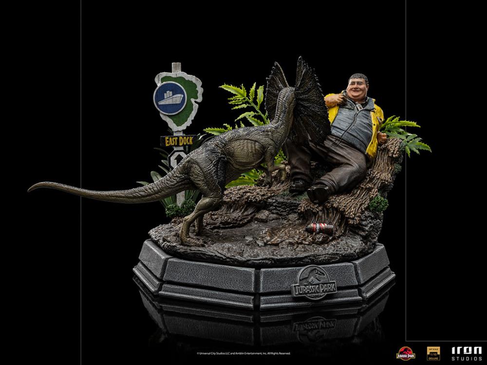 IRON STUDIO - Jurassic Park Dennis Nerdy 1:10 DeLuxe Statue