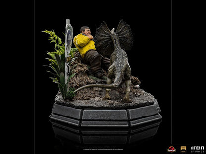 IRON STUDIO - Jurassic Park Dennis Nerdy 1:10 DeLuxe Statue